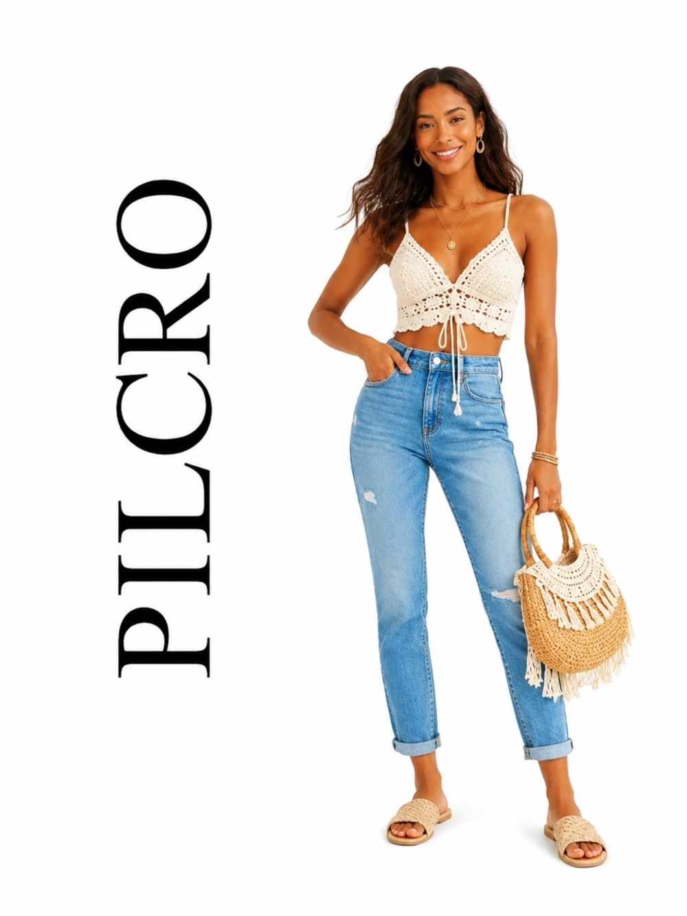ANTHROPOLOGIE Pilcro Ripped High Rise Cropped Skinny Jeans